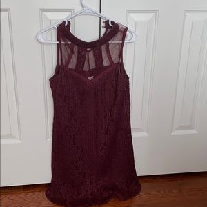 Dark purple lacy dress